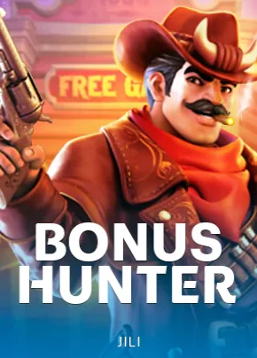 ปกเกมสล็อต Bonus Hunter คาวบอยถือปืน