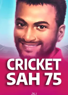 ปกเกมสล็อต Cricket Sah 75 ชายถือไม้คริกเก็ต