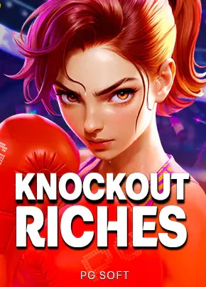 ปกเกมสล็อต Knockout Riches นักมวยหญิงผมแดง